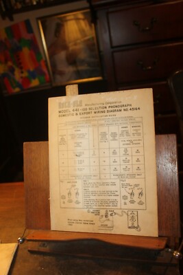Vintage Vending Manual Rock-Ola Model 441-100 Wiring Diagram 