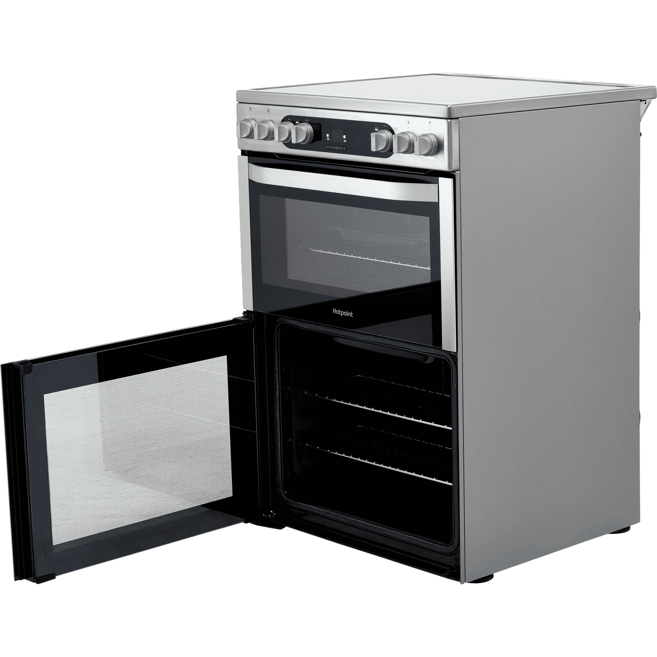 Hotpoint HDM67V9HCX/UK 60cm Free Standing Electric Cooker with Ceramic