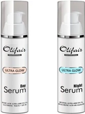 Olifair Ultra Glow Skincare Brightening Serum Combo (Night Serum and Day Serum)