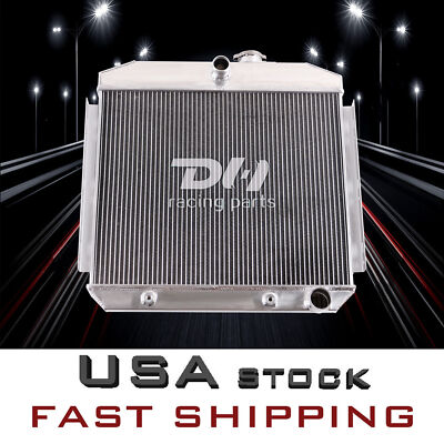3Row Aluminum Radiator For 55-57 Chevrolet Bel air & Del Ray 150 L6 Engine #5056