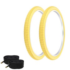 PRO TIRES 26 x 2.125 Yellow P-123A W/TUBES