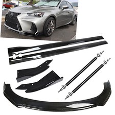 Front Bumper Lip Splitter Spoiler Side Skirts Strut For Is250 Is350 Is300 Rc350