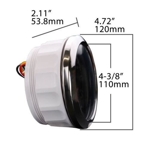 W PRO 4-3/8" 110mm GPS Speedometer 120 MPH Waterproof Car Marine Boat Harley - Picture 6 of 10