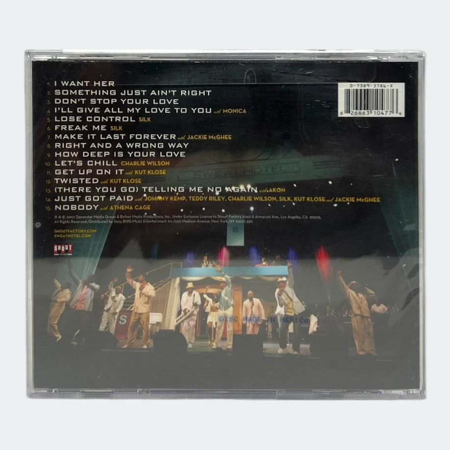 Keith Sweat - Sweat Hotel: Live CD (Album, 2007, Shout!) - New & Sealed - Image 2 of 4