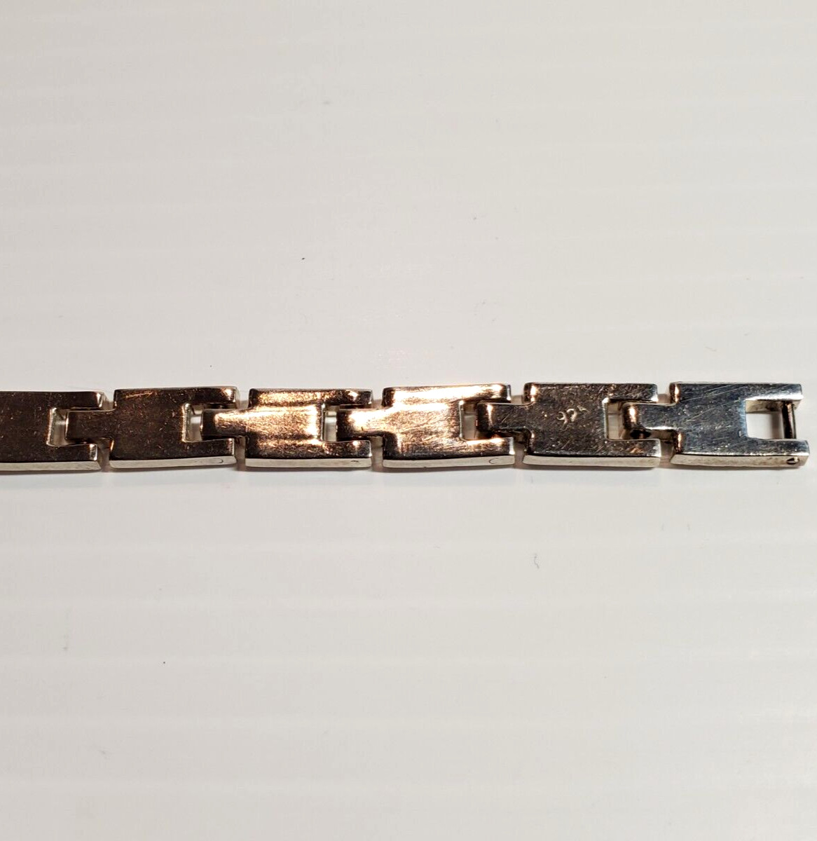 Solid 925 Sterling Silver Contemporary Bracelet 7… - image 18