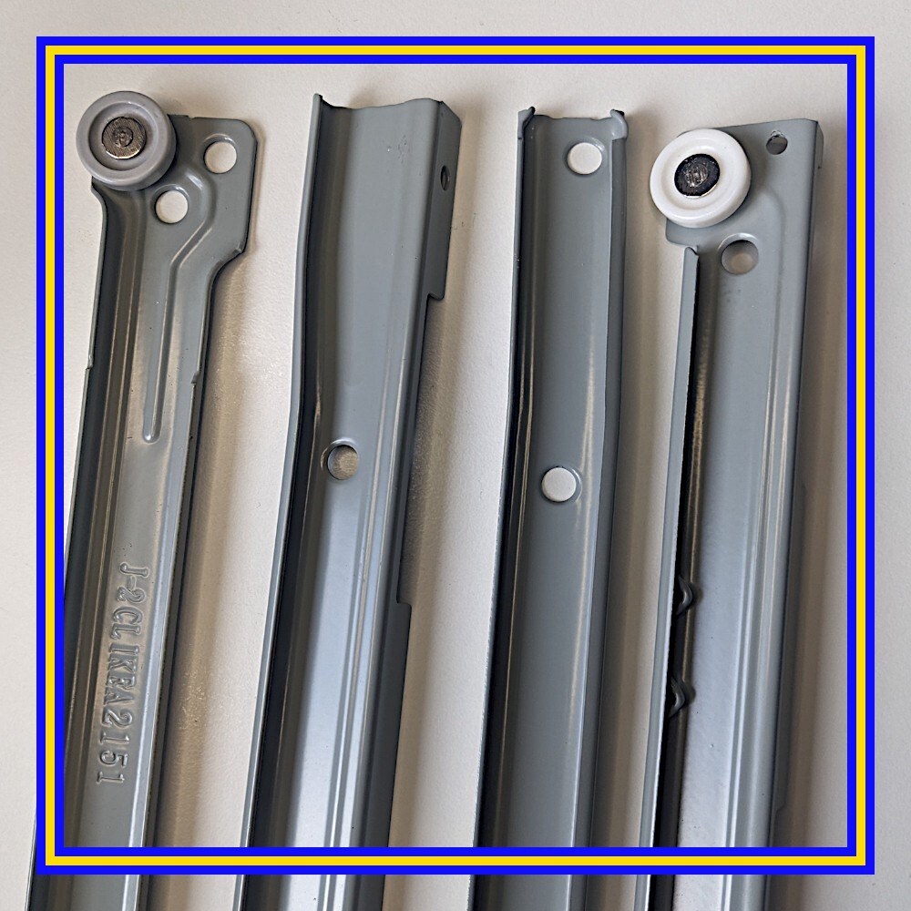 156500 X 1 IKEA Drawer Runners, Left & Right Complete Set for 1