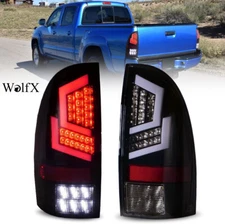 LED Tail Lights For 2005-2015 Toyota Tacoma Pair Clear Rear Brake Signal Lamps