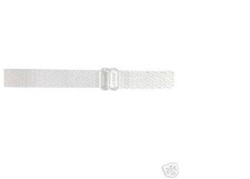 WHITE REPLACEMENT BRA STRAPS REMOVABLE 3/8" ELASTIC LOT 2 PAIR- 4 STRAPS REGULAR