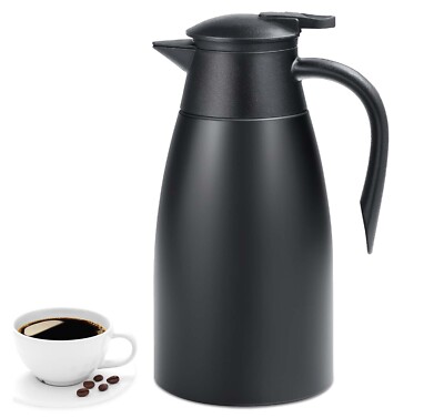 Isolierkanne 1.5L Thermoskanne Edelstahl Kaffeekanne Warmhaltekanne Kaffee Tee