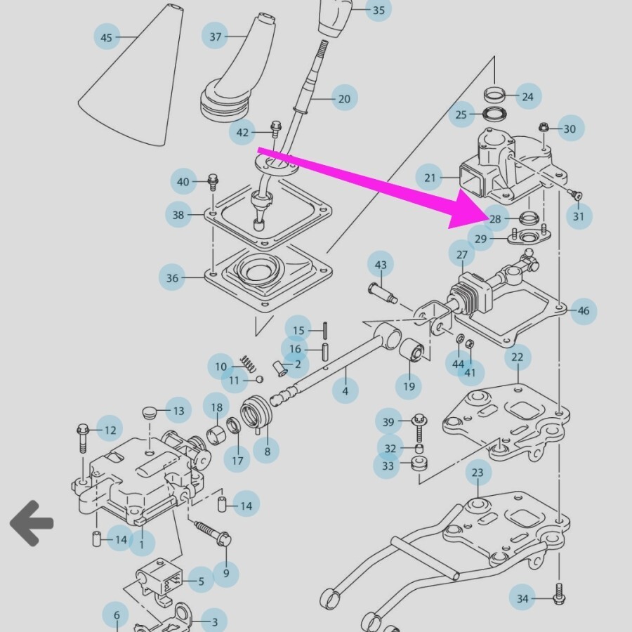 Fits For SUZUKI GRAND VITARA JIMNY Gear Lever Stick Shift End Bush
