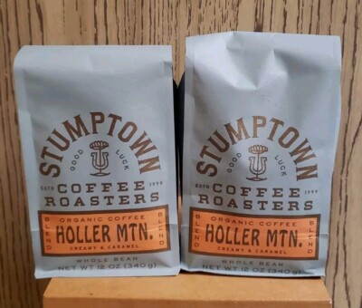 STUMPTOWN Coffee Organic Whole Beans Holler Mountain Lot 2 X 12 oz Bags BB 3/25 