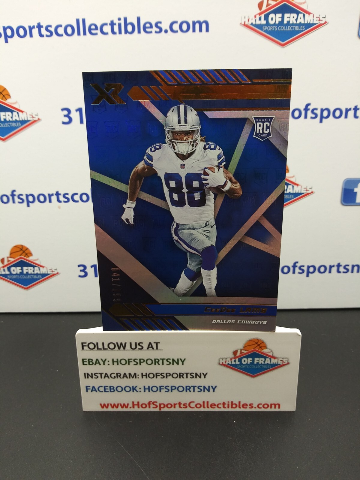 2020 PANINI XR CEEDEE LAMB BLUE ROOKIE 41/199 #106