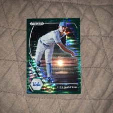 Nick Nastrini 2021 Panini Prizm Draft Picks Green Hyper #PDP131