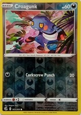 165/264 CROAGUNK REVERSE HOLO FUSION STRIKE POKEMON CARD