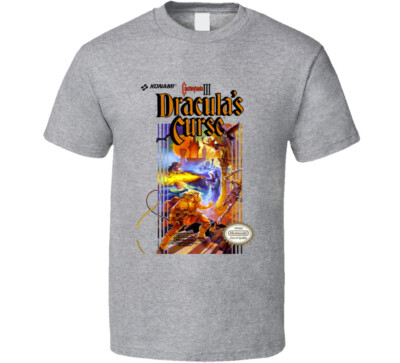 Castlevania Dracula's Curse Nes Video Game Cover T Shirt