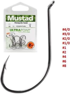 MUSTAD 10549NP Select Finesse Drop-Shot Angelhaken Forelle Barsch Zander Hecht