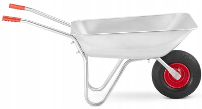 MAT-COMPANY Gartenschubkarre, 120 Liter, Schubkarre, Metallfelgen, Rad, Gummigriff