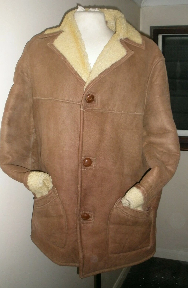 Original 60s 70s Sheepskin coat gents