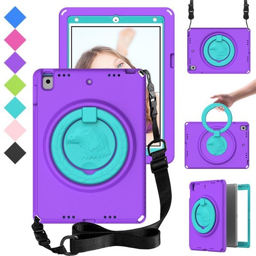 iPad 6th 5th Air 2 Pro 9.7 Generation Kids Case Shockproof Cover Shoulder Strap - Picture 23 of 26
