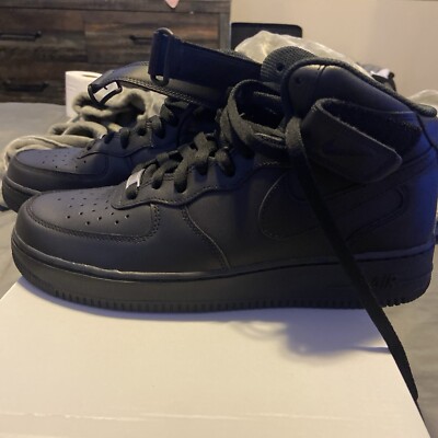 Size 10 - Nike Air Force 1 '07 Mid Triple Black