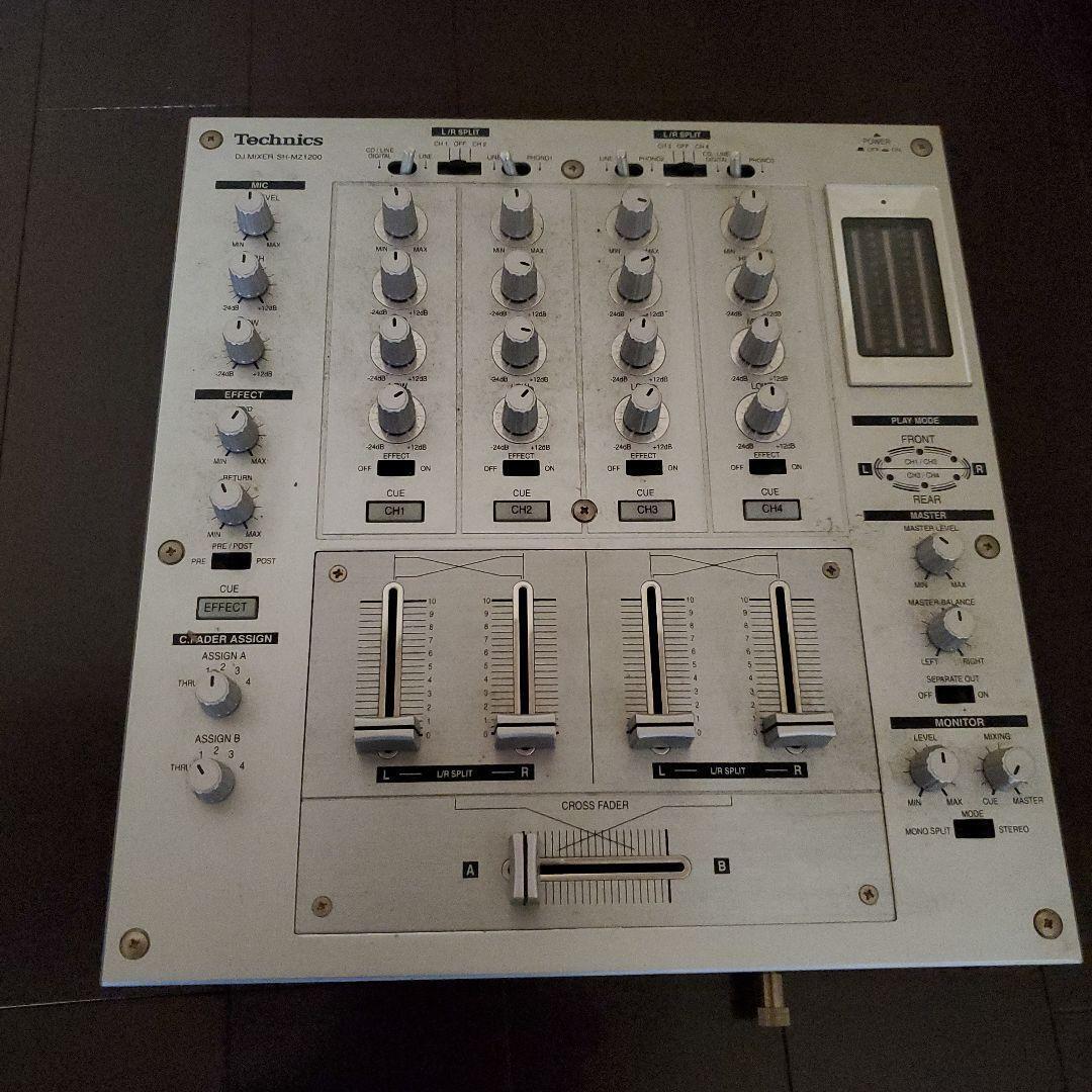 TECHNICS DJ Mixer SH-MZ1200 Silver Professional 4channel Digital For Used