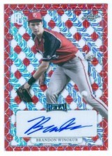BRANDON WINOKUR MOJO METAL AUTOGRAPH CARD #1/1 LEAF PERFECT GAME AAC METAL 2022
