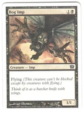 Magic_the_gathering 9th Edition Bog Imp #116 MTG,LP Common