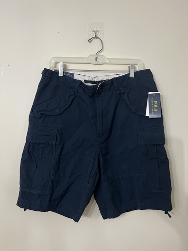 Polo Ralph Lauren Mens Navy Utility Surplus Chino Cargo Classic shorts more size - Picture 2 of 8