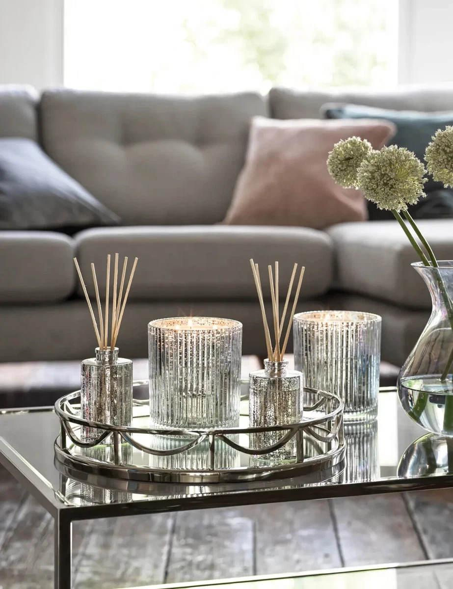 Candle on sale tray decor