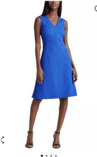 NWT Ralph Lauren Sheath Dress Sapphire Blue Size 12 $125 Great For Spring!