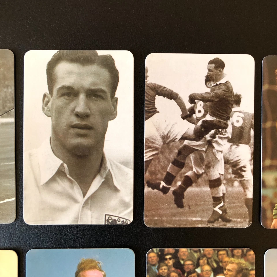 1988 Fax Pax Football Greats лот из 17 карт Бобби Мур - Стэнли Мэтьюз Грив + - Изображение 3 из 4