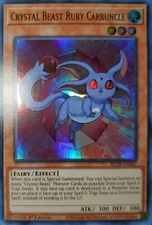 Yugioh 2022 Crystal Beast Ruby Carbuncle 1st Ed. BLCR-EN047 Near Mint