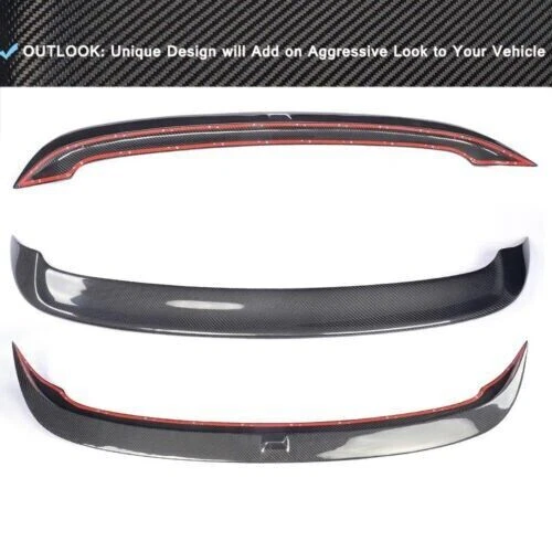 Alerón de techo trasero ABS para Volkswagen Golf 6 MK6 GTi 10-13 fibra de carbono  Foto 3 de 4