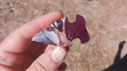 Two Flint Knapped Arrowheads. Mixed Glass points - Picture 5 of 8