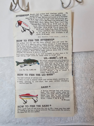 VTG Fred Arbogast 2300R Dasher Lure Red Head White Box & Catalog – 8" Saltwater - Picture 12 of 18