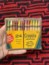Vintage Crayola Crayons no. 24 in Original Box Case Binney Smith Retired