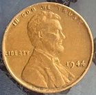 1944-P 1C VF Lincoln Wheat Back One Cent Penny A1066