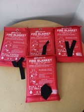 4 X Quick-Release Fire Blanket – Large Safety Shelter for Home, Office & Kitchen