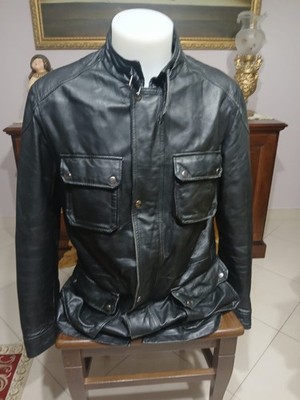 Jacke Mantel CONBIPEL aus Leder Schwarz Herren Größe 50 Cod. CC0141