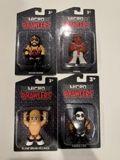 Micro Brawler Lot of 4 Pillman Virgil Tanga Loa Adam Bomb PWT AEW WWF