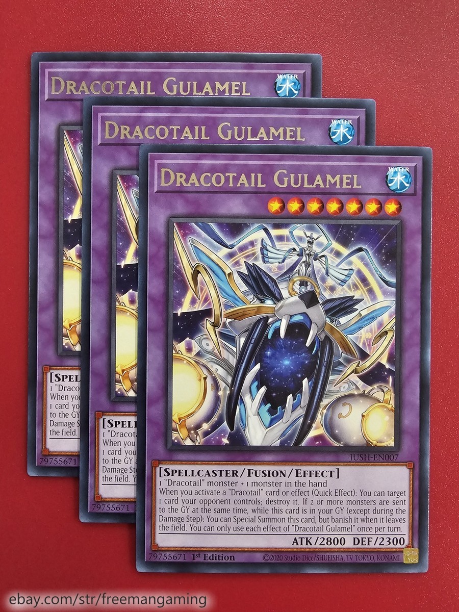 Yugioh Dracotail Deck Core Set 24 card JUSH Gulamel Pan Urgula Ketu Rahu  Horn