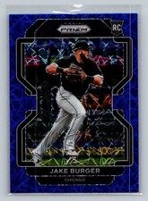 2022 Panini Prizm #90 Jake Burger Blue Velocity Prizm
