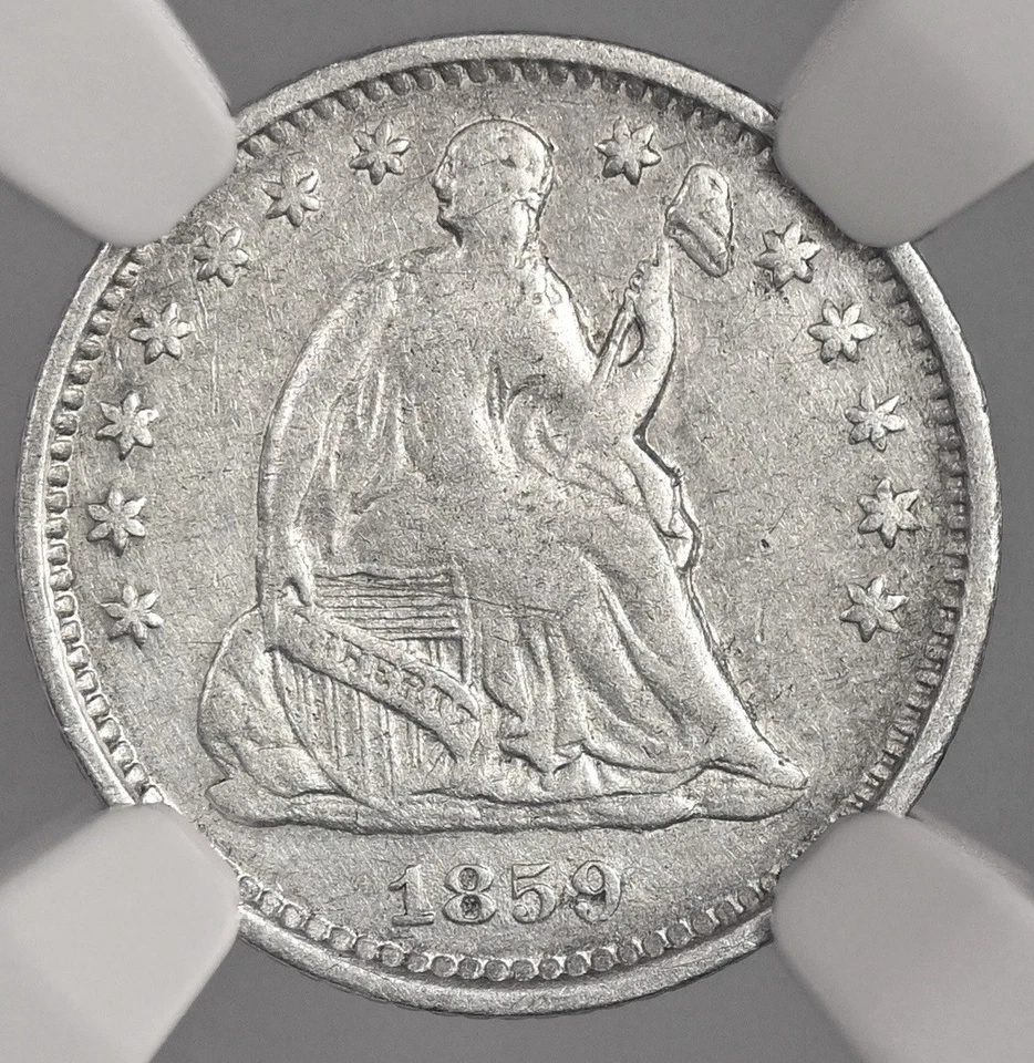 Media moneda de diez centavos 1859-O H10C Liberty sentada NGC VF DETALLES "LIMPIOS" #8404749-026 Foto 2 de 4
