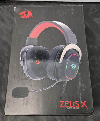 Redragon Zeus X Gaming Headset Black/Red Stereo USB 3.5mm Detachable Mic