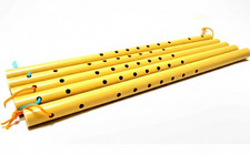 Khlui Flöte PVC traditionelles Holzblasinstrument zum Lernen & Musik Thai 43,8 cm