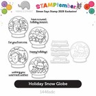 NEW - Stamptember 2025 - Mama Elephant - Holiday Snow Globe - Stamp and Die Set — photo 2
