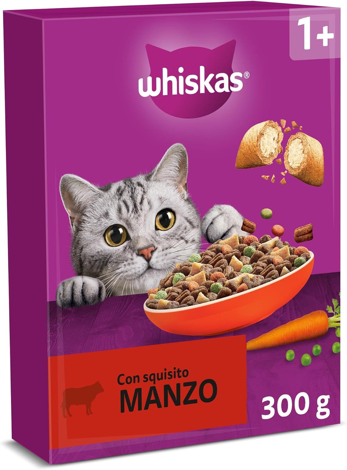 Offerta 14 Pack Crocchette Gatto Adulto Manzo 300g | Gusto Intenso