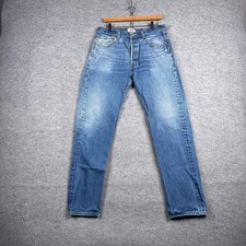 Vintage Levis 501 Jeans Mens 35x36 Fits 32x32 Blue Button Fly Denim Rodeo