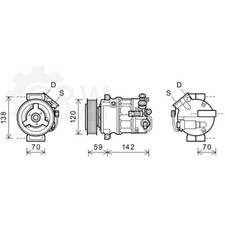 Kompressor Klimakompressor Opel für Saab Vauxhall Insignia Stufenheck