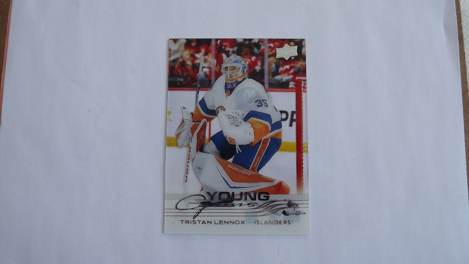 TRISTAN LENNOX 2025-26 UPPER DECK SERIES 2 YOUNG GUNS CLEAR CUT #471 CARD